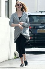 EMMA STONE Leaves The Jonathan and George Salon in Beverly Hills 05/26/2015