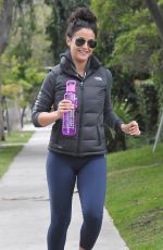 EMMANUELLE SHRIQUI in Tights Out Jogging in Los Angeles 05/18/2015
