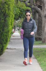 EMMANUELLE SHRIQUI in Tights Out Jogging in Los Angeles 05/18/2015