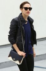EMMY ROSSUM in Leggings Leaves a Gym in West Hollywood