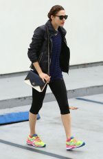 EMMY ROSSUM in Leggings Leaves a Gym in West Hollywood