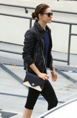 EMMY ROSSUM in Leggings Leaves a Gym in West Hollywood