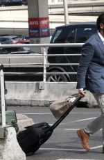 EVA LONGORIA and Jose Antonio Baston at Airport in Paris