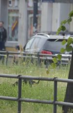EVA PADBERG Walks Her Dog Out in Berlin 05/28/2015