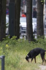 EVA PADBERG Walks Her Dog Out in Berlin 05/28/2015