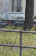 EVA PADBERG Walks Her Dog Out in Berlin 05/28/2015