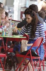FAMKE JANSSEN Out and About in Soho 05/24/2015