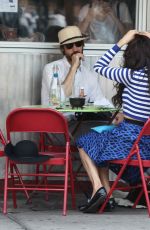 FAMKE JANSSEN Out and About in Soho 05/24/2015