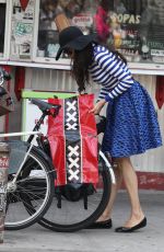 FAMKE JANSSEN Out and About in Soho 05/24/2015