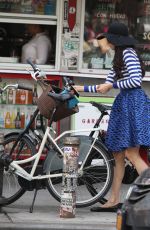 FAMKE JANSSEN Out and About in Soho 05/24/2015