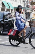 FAMKE JANSSEN Out and About in Soho 05/24/2015