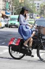 FAMKE JANSSEN Out and About in Soho 05/24/2015