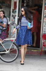 FAMKE JANSSEN Out and About in Soho 05/24/2015
