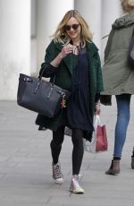 FEARNE COTTON Arrives at BBC Radio One Studios in London 05/07/2015