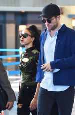 FKA TWIGS and Robert Pattinson at JFK Airport in New York 05/03/2015