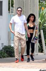 FKA TWIGS and Robert Pattinson Leaves a Gym in Los Angeles 05/11/2015