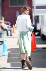 GEMMA ARTEE on the set of 