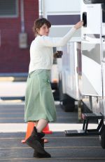 GEMMA ARTEE on the set of 