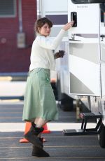GEMMA ARTEE on the set of 