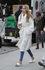 GIG HADID on the Set of a Photoshoot in New York 04/30/2015