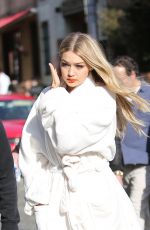 GIG HADID on the Set of a Photoshoot in New York 04/30/2015