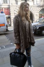 GIGI HADID Out and About in London 05/26/2015