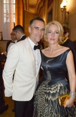 GILLIAN ANDERSON at Filthy Lucre Peacock Feather Gala