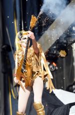 GINA GLEASON Performs at Rock in Rio USA 2015 in Las Vegas