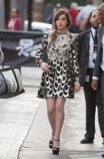 HAILEE STEINFELD at Jimmy Kimmel Live in Hollywood