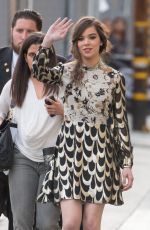 HAILEE STEINFELD at Jimmy Kimmel Live in Hollywood