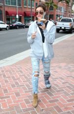 HAILEY BALDWIN Out Shopping in Beverly Hills 05/08/2015