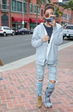 HAILEY BALDWIN Out Shopping in Beverly Hills 05/08/2015