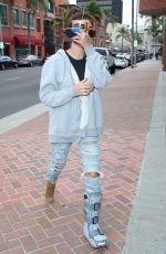 HAILEY BALDWIN Out Shopping in Beverly Hills 05/08/2015