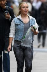 HAYDEN PANETTIERE in Tights Out in New York 05/18/2015