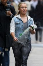 HAYDEN PANETTIERE in Tights Out in New York 05/18/2015