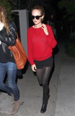 HEATHER GRAHAM at Gracias Madre Restaurant in West Hollywood 05/16/2015
