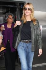 HEIDI KLUM in Jeans at LAX Airport in Los Angeles 05/25/2015
