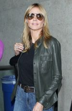 HEIDI KLUM in Jeans at LAX Airport in Los Angeles 05/25/2015