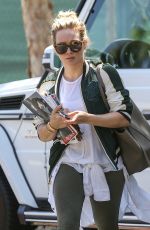 HILARY DUFF Arrives to a Friend in Los Angeles 05/30/2015