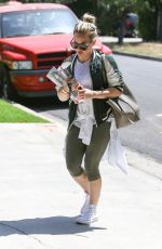 HILARY DUFF Arrives to a Friend in Los Angeles 05/30/2015