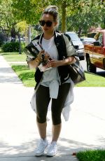 HILARY DUFF Arrives to a Friend in Los Angeles 05/30/2015