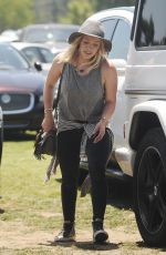 HILARY DUFF at a Flea Market in Los Angeles 05/10/2015