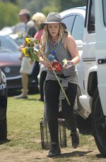 HILARY DUFF at a Flea Market in Los Angeles 05/10/2015