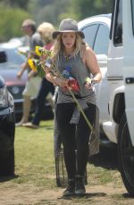 HILARY DUFF at a Flea Market in Los Angeles 05/10/2015