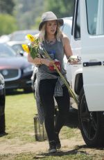HILARY DUFF at a Flea Market in Los Angeles 05/10/2015