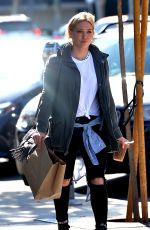 HILARY DUFF Leaves Cafe Zinque in Los Angeles