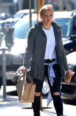 HILARY DUFF Leaves Cafe Zinque in Los Angeles