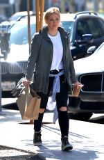 HILARY DUFF Leaves Cafe Zinque in Los Angeles