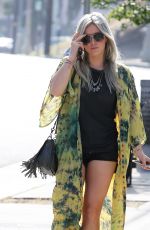 HILARY DUFF Out and About in Studio City 05/03/2015