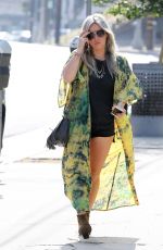 HILARY DUFF Out and About in Studio City 05/03/2015